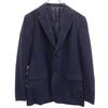 Wool Linen Blend Tailored Jacket 1 Navy Made In Japan Men's Used
