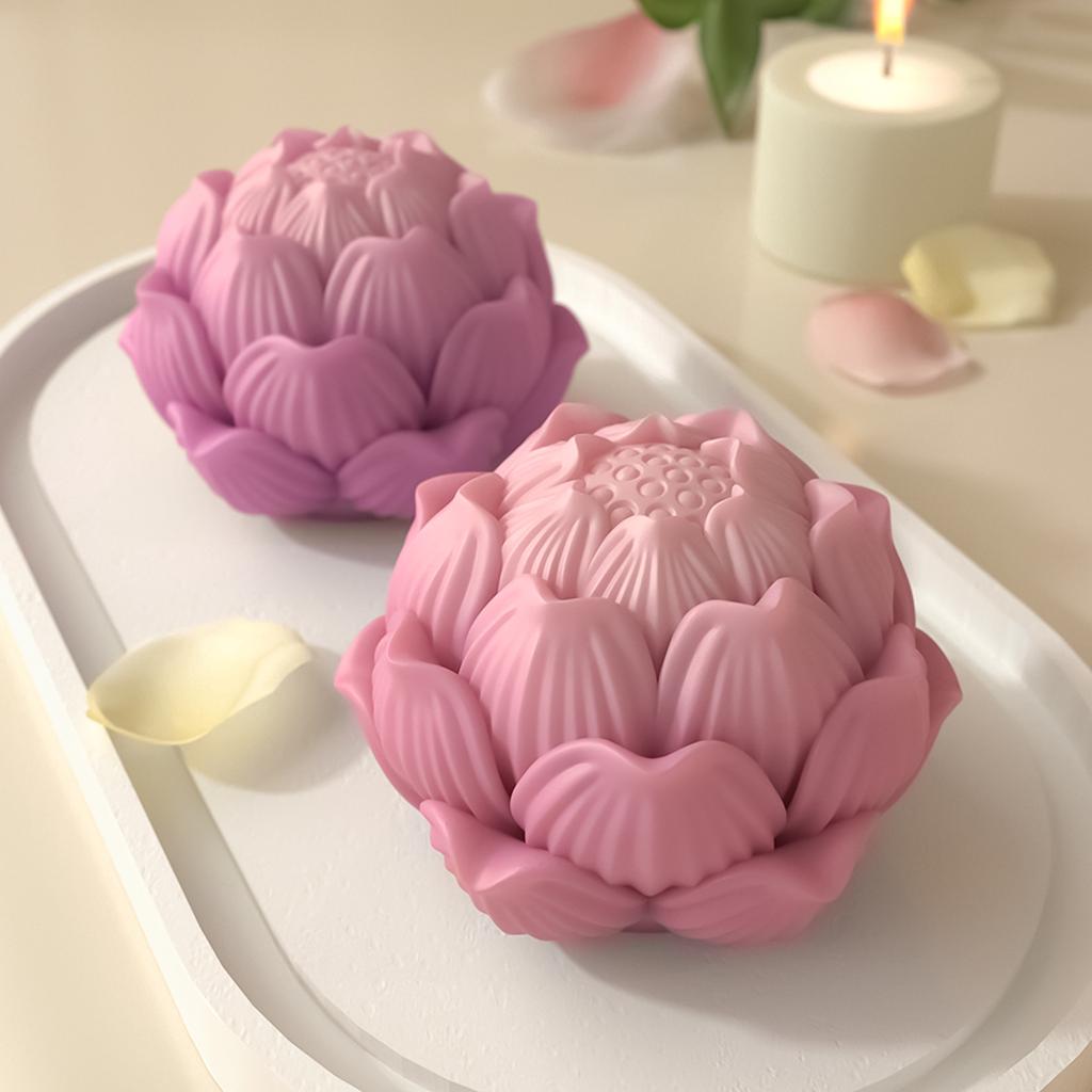 3D Силиконовые формы для цветов Формы для свечей в виде цветов для эпоксидной смолы, свечей, домашней декорации, гипсового декора, тортов из мастики
