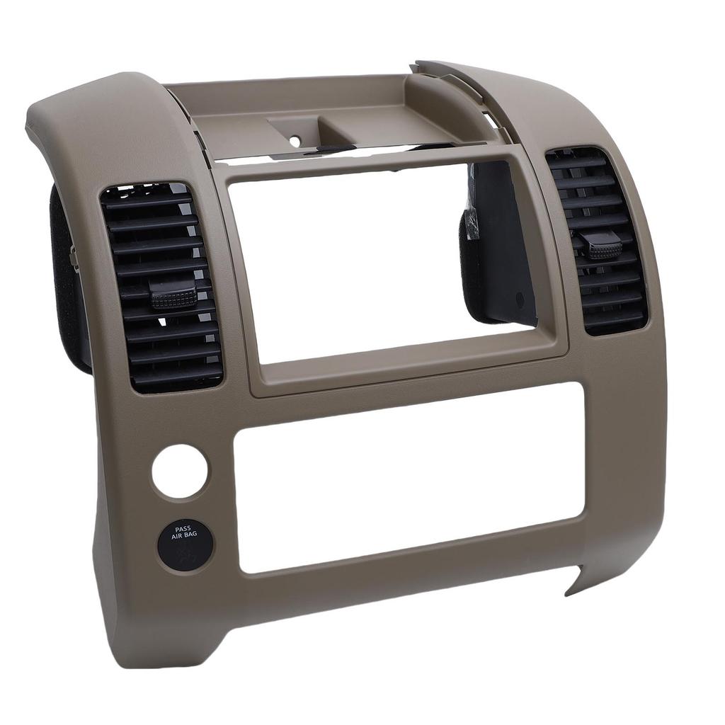 Center Dash Console Instrument Panel Bezel Replacement for Frontier 2005 2020 Car Center Console Bezel Brown 68259 ZP16A