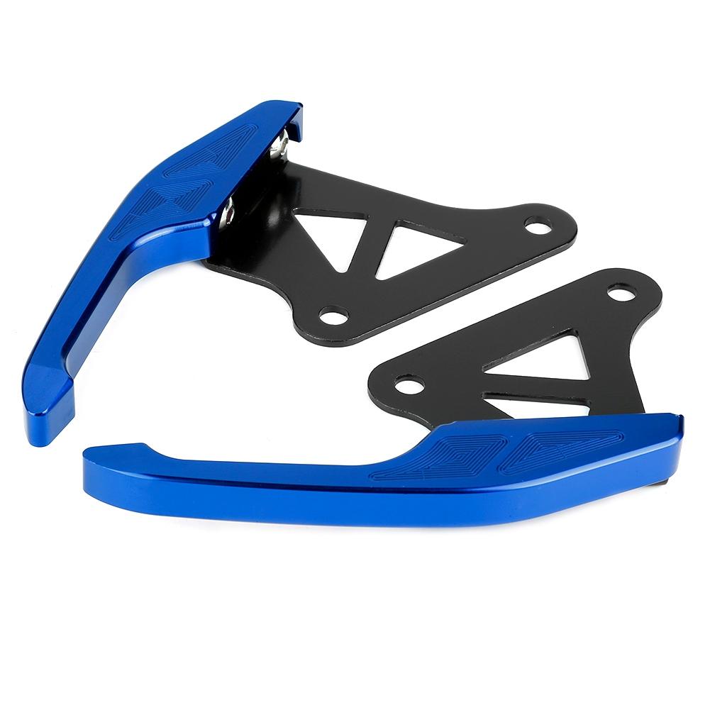 Универсальный алюминиевый мотоциклетный поручень для пассажира, задняя рукоятка сиденья, синий