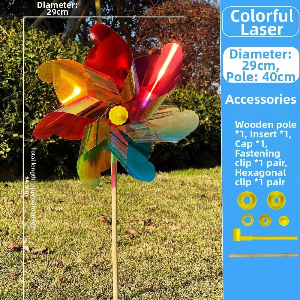 21/29/37cm Sunflower Windmill Multistyles Colorful Windmill Outdoor Party Picnic Decor
