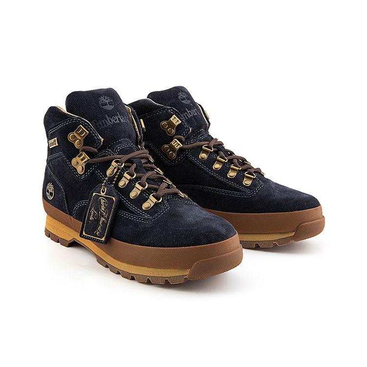 Timberland Кожаные повседневные прочные нескользящие функциональные туфли среднего размера для улицы, мужские туфли темно-синего цвета A6839W
