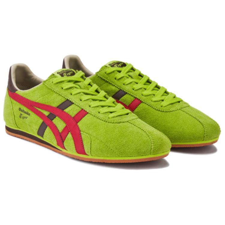 Onitsuka Tiger RUNSPARK Lime Green Red Unisex Low Top Retro Lifestyle Sneakers 1183C338-300