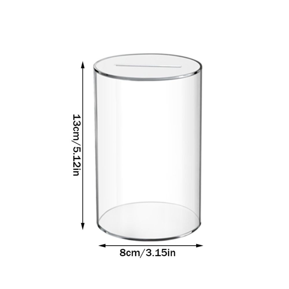 Clear Piggy Bank Acrylic Coin Container New Change Jar for Adults Kids