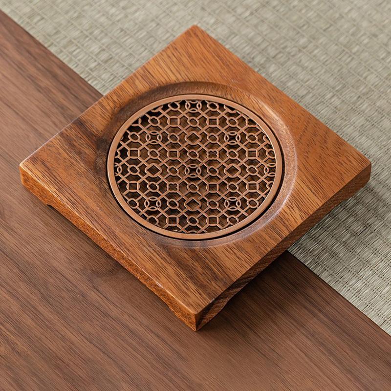 1 шт. держатель для чайника подставка для чайника коврик для домашнего блюдца деревянные подносы аксессуары круглые поделки