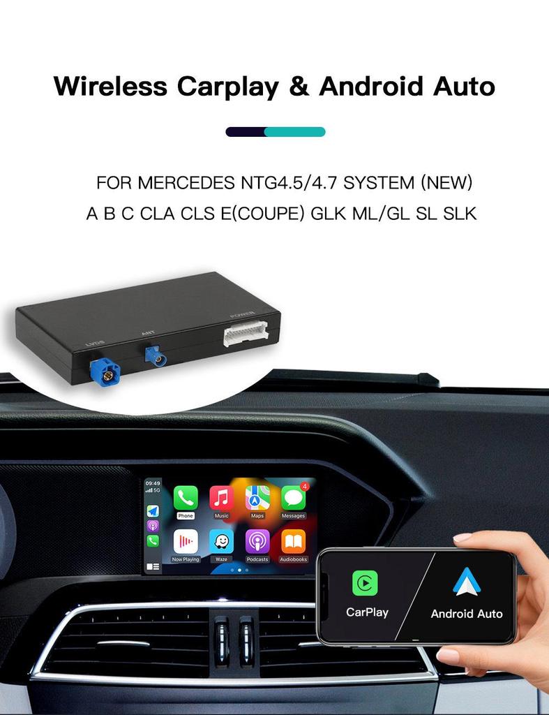 Беспроводное обновление CarPlay для Mercedes с экранами NTG4.5/4.7/5.0