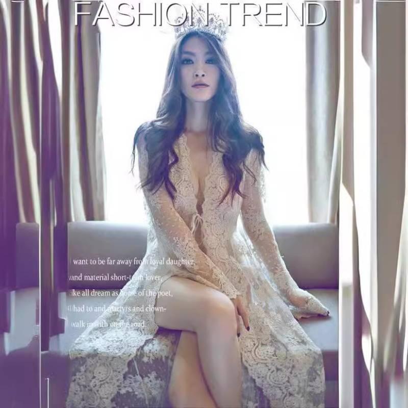 Длинное платье с кружевной вышивкой для пляжного отдыха и повседневной носки