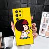 Mafalda Cartoon Cute Soft Phone Case for Samsung Galaxy S26 S25 Edge S24 Ultra S23 Plus S22 S21 FE S20 Black Cover Back Shell