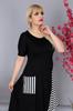 Women's Big Size Dress Black Plus Size Viscose Dress
