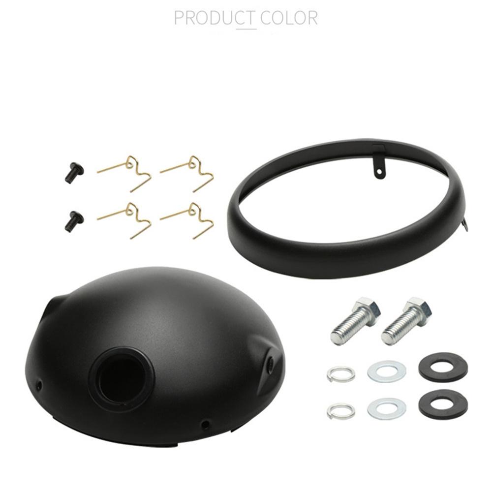 7-дюймовый корпус фары черный универсальный для мотоцикла