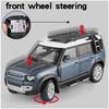 Large 1/18 Scale Land Rover Defender 110 Off Road SUV Alloy Metal Diecast Model Car Computer Desktop Ornament