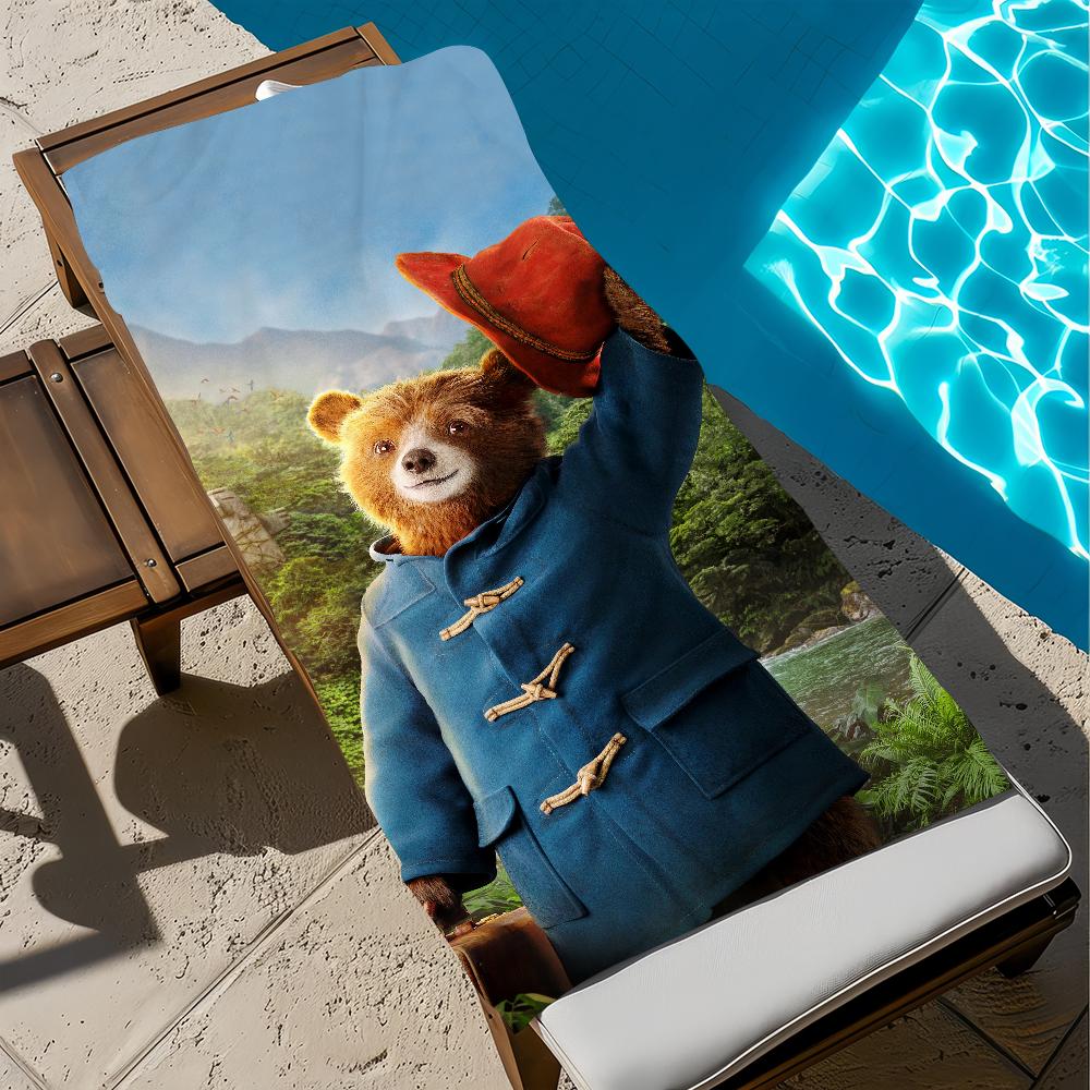 bear Towel Gym Shower Camping P-Paddingtons-S Quick Dry Sports Large Beach Towels Soft Film Classic Cute Pool Gift For Travel