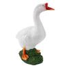 Статуя гуся, фигурка сельскохозяйственного животного, смоляная скульптура гуся, садовое украшение для патио на открытом воздухе