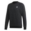 Originals Monogram Crew Neck Printed Comfortable Long Sleeve Sweatshirt Men Sweatshirt Black FM3428