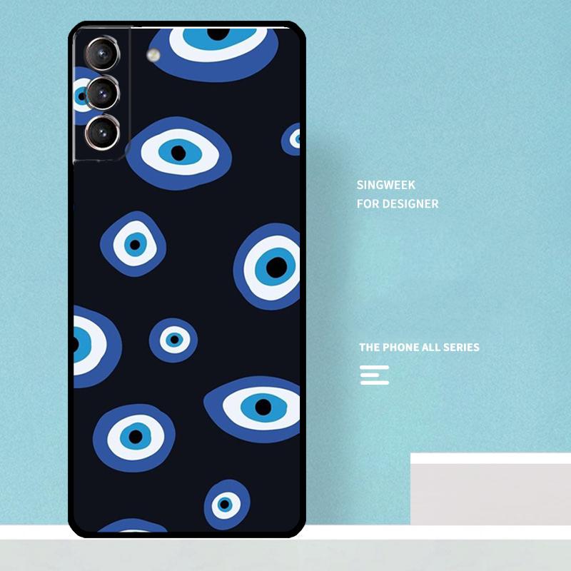 Evil Eyes Case For Samsung Galaxy S25 Ultra S20 S21 S22 S23 S24 Ultra S9 S10 Plus S25 FE Phone Cover