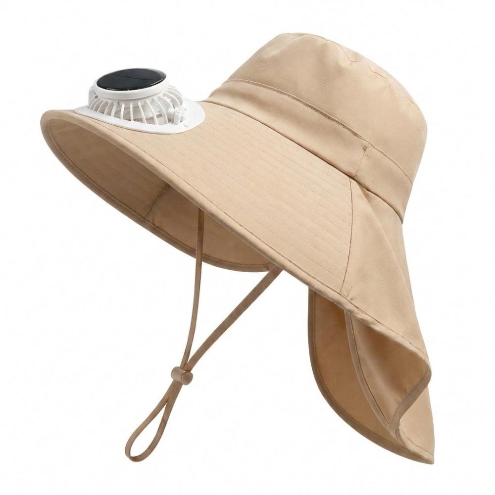 UV Protection Women Men Solar Fan Hats 800 MAh Work Sun Hat Quick-drying Bucket Hat Summer Outdoor