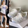 Dad Shoes Women's Breathable Casual Sports Shoes Summer Mesh New European Products 2025 Thick-soled Fashion Versatile Little White Shoes