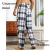 Men's Loose Fit Plaid Pajama Pants - Autumn/Winter Casual Sleepwear