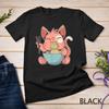 Cute Anime Cat Eating Ramen Japanese Kawaii Style T-Shirt Unisex T-shirt