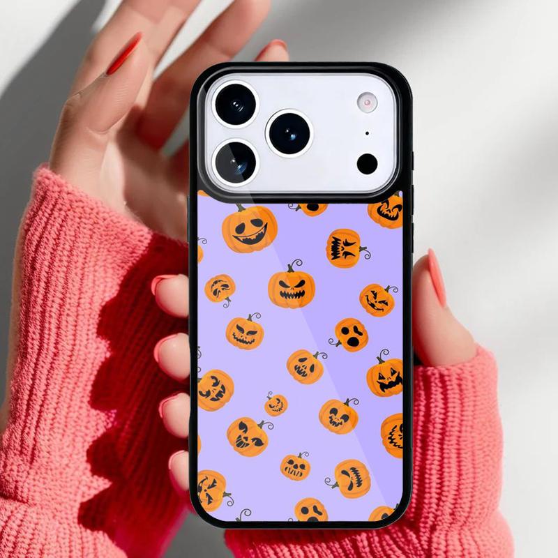 Чехол для телефона Хэллоуинская тыква для iPhone 17 16 15 14 13 Pro Max Задняя крышка для 12 11 Pro Coque