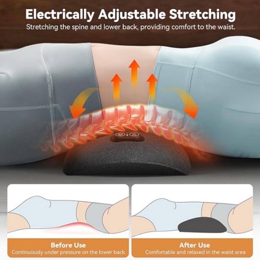 Vibrating Massage 3-in-1 Back Massager Heating Function Lower Back Massager Car Use