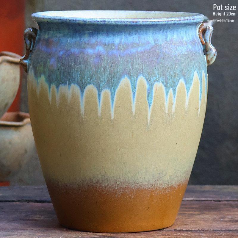 Специальное предложение: Высокий ретро-керамический цветочный горшок для суккулентов или зеленого редиса