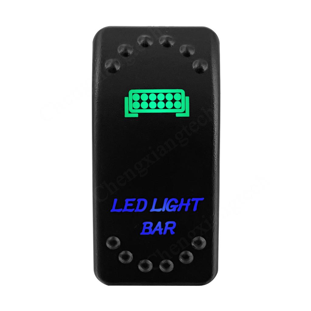 12V 20A Marine Boat Rocker Switch Green Blue Led SPST DPDT Car Switch Waterproof 24V for Jeep Wrangler Cam Am Polaris Battery Switches5