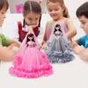 Очаровательная кукла на свадьбу для девочек, игрушка, безопасные подвижные суставы, большие глаза, пузырчатое платье на день рождения