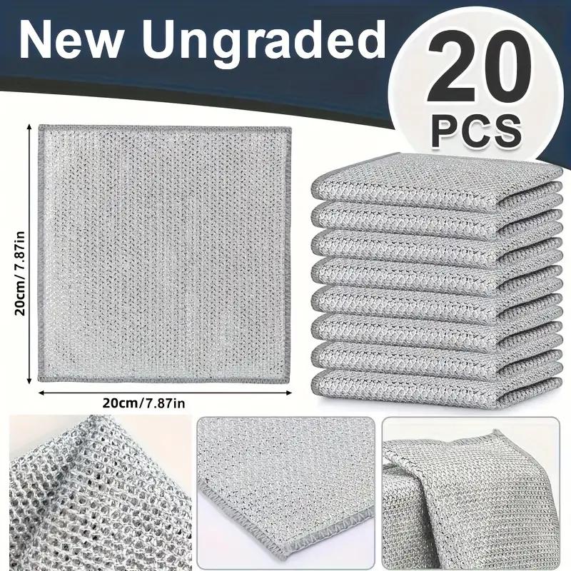 Не царапающая проволочная тряпка для мытья посуды, универсальная проволочная тряпка для мытья посуды для влажной и сухой уборки, многоразовая салфетка для чистки проволоки Проволочные полотенца для посуды Раковины, кастрюли, сковородки