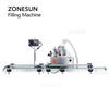 ZONESUN ZS-DTYT1L Automatic Liquid Filling Machine with Conveyor Belt Bottle Water Juice Oil Dishwashing Small Production Line