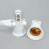 AC 100-240V 4A E27 LED Bulb Lamp Base Socket To EU Plug Adapter Lighting Light Holder Connector Accessories Screw Conversion