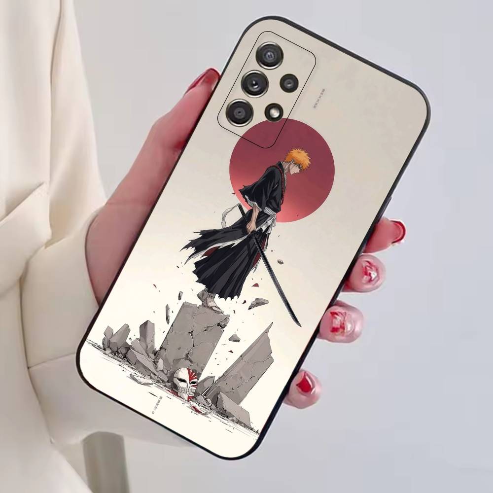 Чехол для телефона Kurosaki Ichigo из B-Bleachs для Samsung S25,S24,S21,S22,S23,S30,Ultra,S20,Plus,Fe, Мягкий силиконовый черный чехол