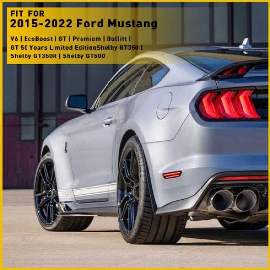 Smoked Lens Rear LED Bumper Side Marker Light Lamp For Ford Mustang GT 2015-