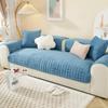 Flannel Square Sofa Cushion Winter Thickened Plush Warm Non-Slip Seat Cushion Leather Sofa Cover  Clearance