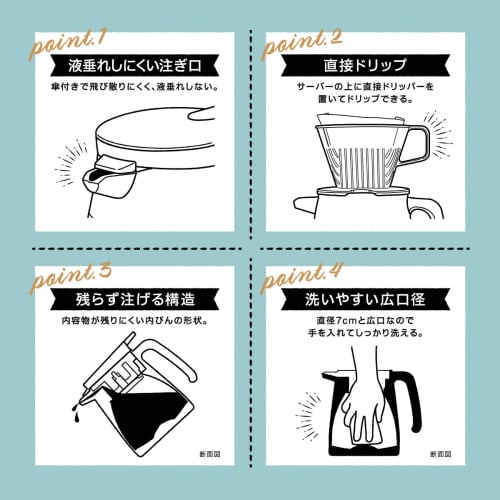 Atlas ACS-803ASH Coffee Server, Tabletop Insulated Pot, 800ml Capacity, Vacuum Insulated, Keeps Coffee Hot or Cold, Stainless Steel Thermos, Easy To C