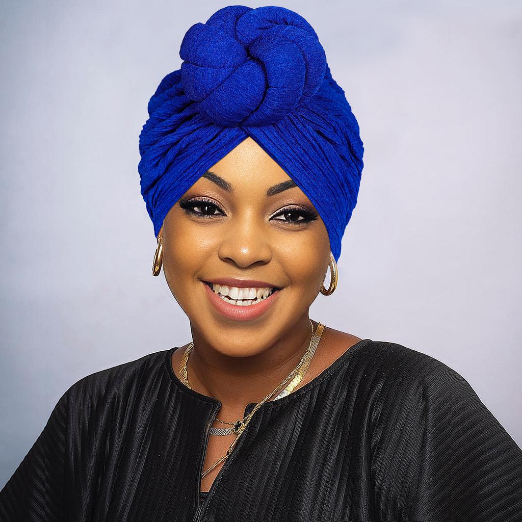 African Fashion Knotting, Light Luxury, Exaggerated Style, Handmade Wedding, Important Occasions Wearing Headscarves, Hats, and