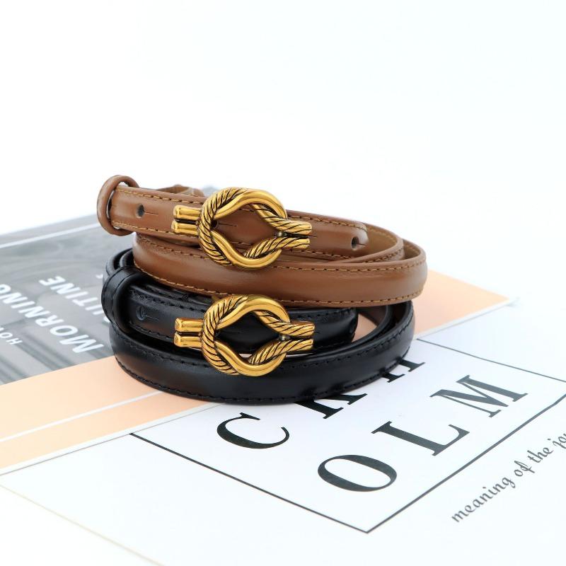Mei Mary Braided leather belt - premium cowhide, women's lightweight luxury, versatile summer accessory, slim waist belt
