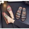 Retro New Women's Anti-Slip Linen Slippers