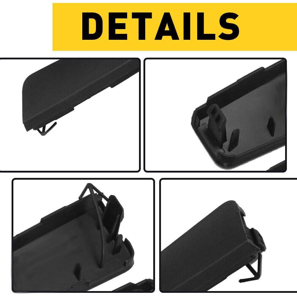 For 2019-2023 Toyota RAV4 LE Front Bumper Tow Hook Cover Caps Black Plastic 4PCS