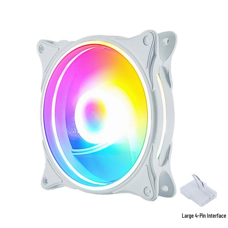Бесшумный светодиодный 120-мм 4-контактный вентилятор для охлаждения корпуса