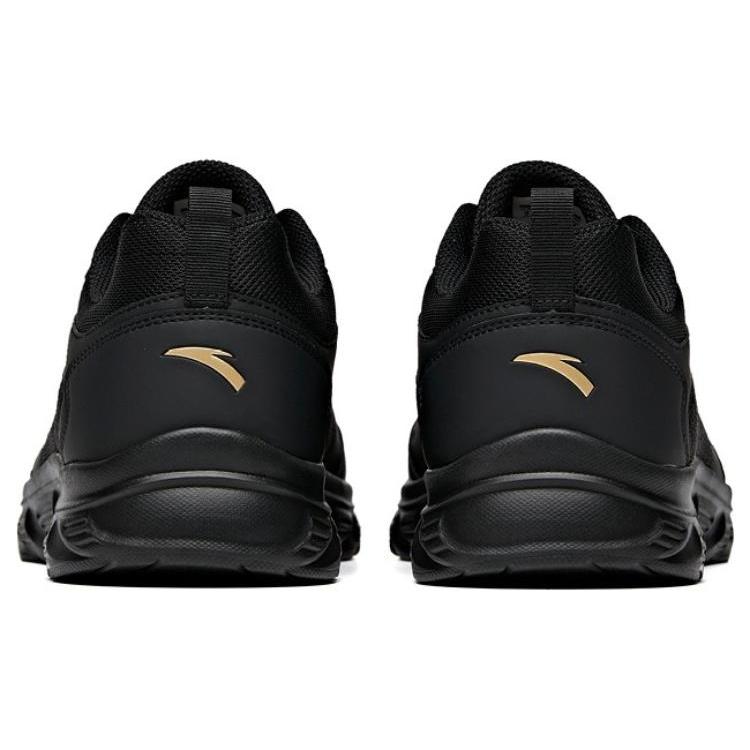 Anta Sky Fabric Slip Resistant, Breathable, And Lightweight Low top Running Shoes Men's Black Gold 912525502F-4