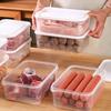 350ml Transparent Frozen Meat Box Storage Box Food Grade Fruit Freezing Multifunctional Refrigerator Special Sealed Fresh-Keeping Box YLE533