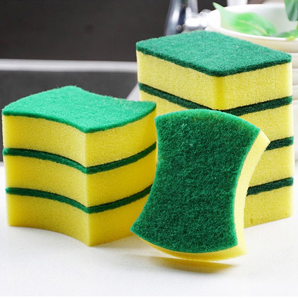10/5/1pcs Magic Cleaning Sponges Double-Sided Reusable Kitchen Sponge Wipes Pan Pot Dishwashing Scouring Pads Brush Clean Tools