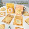 30Sheets Creative  Toast Shape Convenience Sticker Message Paper Adhesive Self Sticky Sticky Notepad School Supplies