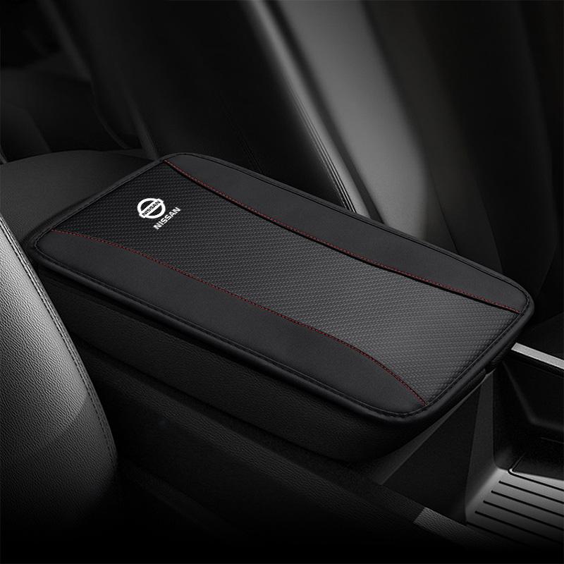 ATY1 Car Armrest Box Vehicle Arm Rest Box Pads Leather Center Console Covers Mat Nissan Qashqai Juke J10 X-Trail T31 Kicks Tida Rogue