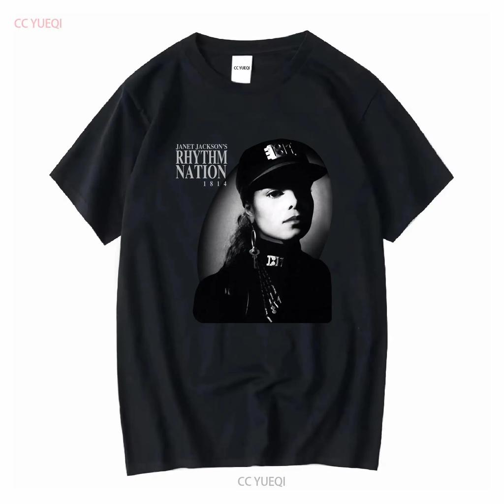 Janet Jackson Rhythm Nation 1814 Black T-Shirt