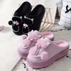Women Cotton Slippers Cute Cat Slippers Ladies Platform Indoor Shoes for Women Winter Slippers Home Slippers Female Warm Shoes
