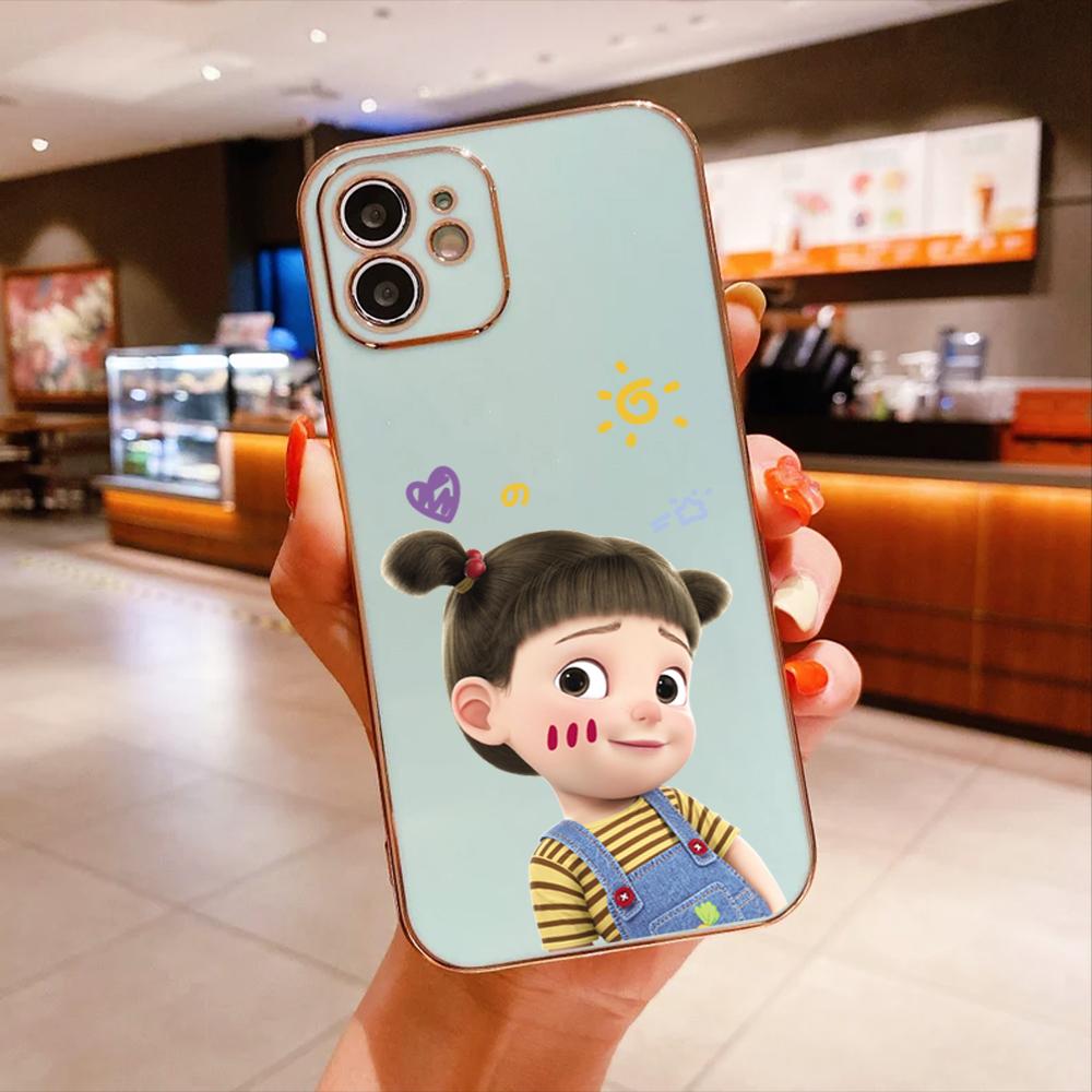 Для iPhone 16 15 Max Samsung S24 S23 Plus A15 A35 A53 A73 Xiaomi 11T 12T 13T Redmi 13C милый мультяшный узор для девочек полный защитный чехол для объектива