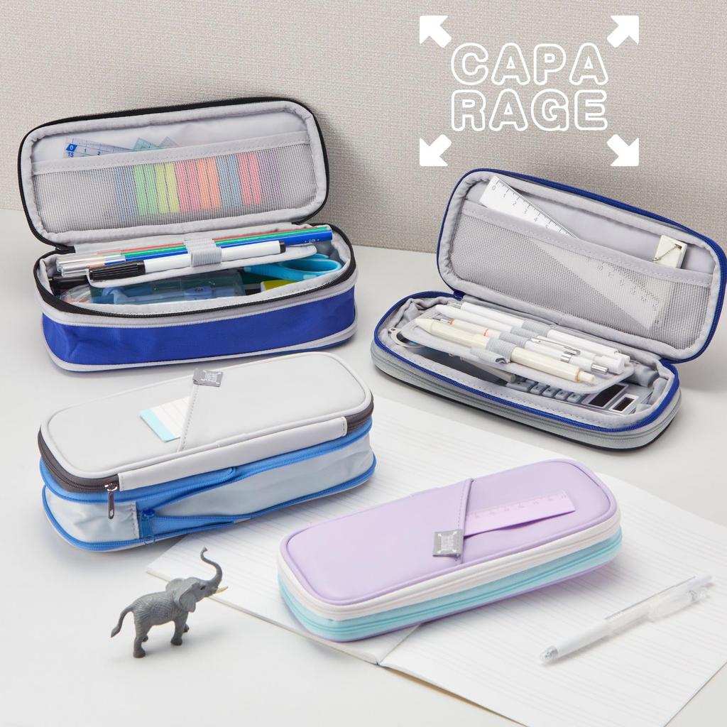 Raymay Fujii Capacity Pen Case, Large Capacity, Black, FY1270B