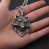 Punk Stainless Steel New Wolf Pendant Necklace Viking Men Celt Charm Fashion Jewelry Boys Gift